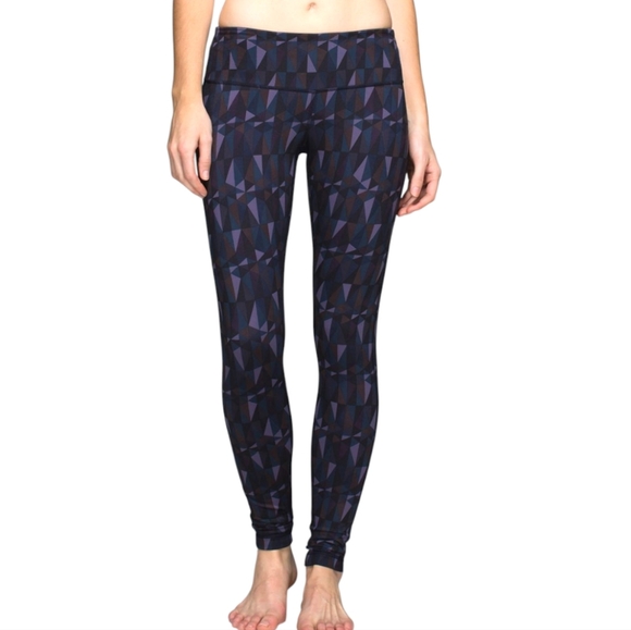 Lululemon Wunder Under Pant Full-On Luon Stained Glass Love Nightfall Women's 6 - Picture 1 of 9